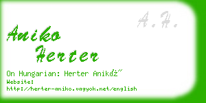 aniko herter business card